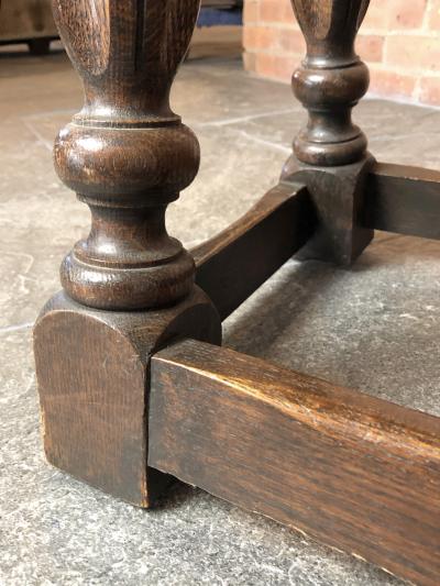 Pair of English Oak Elizabethan Style Stools or End Tables