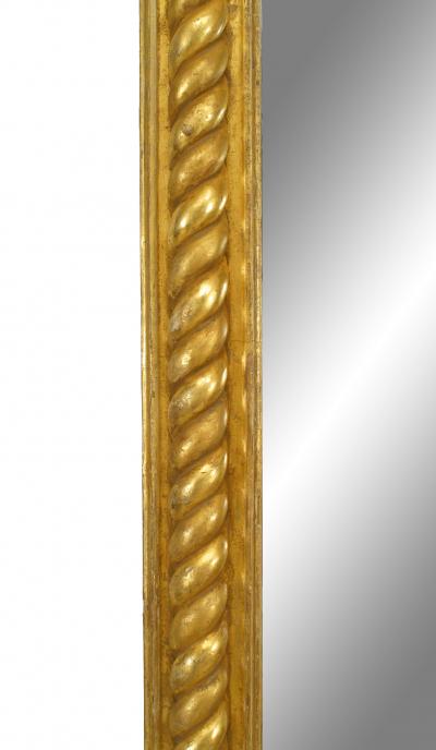 Pair of English Regency Gilt Wall Mirrors with Cornices
