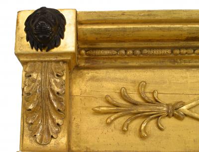 Pair of English Regency Gilt Wall Mirrors with Cornices