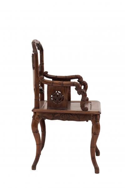 Pair of English Regency Rosewood Arm Chairs