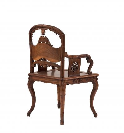 Pair of English Regency Rosewood Arm Chairs