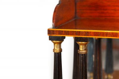 Pair of English Regency Rosewood Chiffoniers Cabinets Bookcases ca 1810