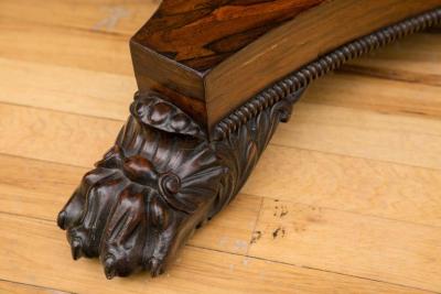 Pair of English Regency Rosewood Game Tables