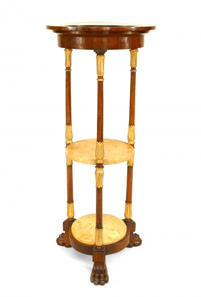 Pair of English Regency Rosewood Pedestals