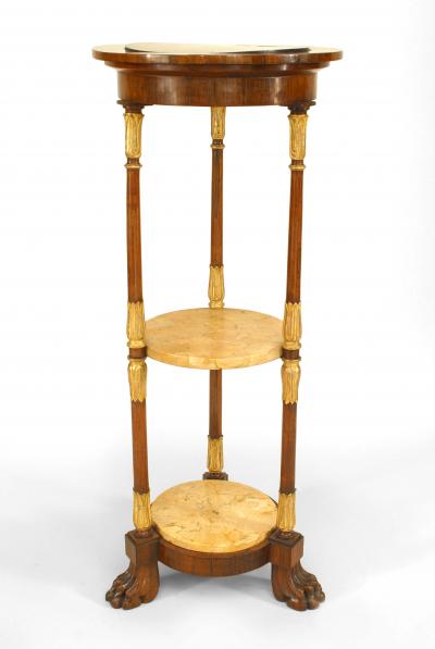 Pair of English Regency Rosewood Pedestals
