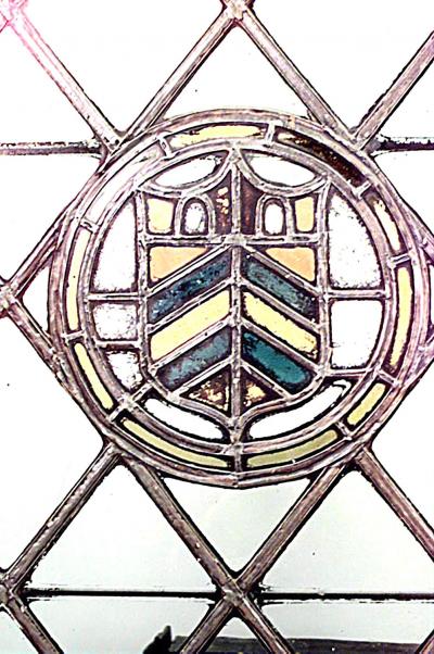 Pair of English Renaissance Revival Leaded Glass Windows