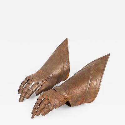 Pair of English Renaissance Style Armor Gauntlet Gloves