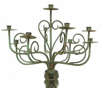 Pair of English Renaissance Style Floor Torchiere