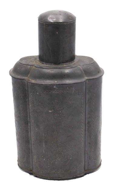 Pair of English Renaissance Style Pewter Tea Vases