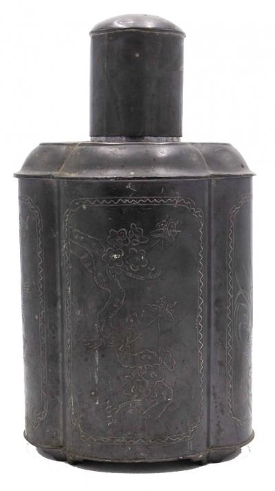 Pair of English Renaissance Style Pewter Tea Vases