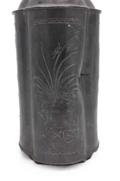 Pair of English Renaissance Style Pewter Tea Vases