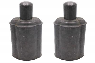 Pair of English Renaissance Style Pewter Tea Vases