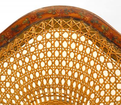 Pair of English Sheraton Shield back Side Chairs