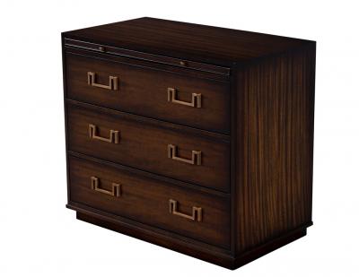 Pair of English Traditional Style Mahogany Nightstand Chests