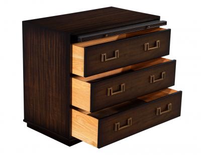 Pair of English Traditional Style Mahogany Nightstand Chests