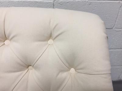 Pair of English Tufted Edwardian Style Lounge Chairs