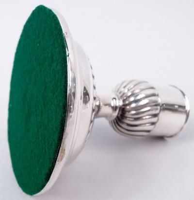 Pair of English Victorian Classical Sterling Silver Candlesticks 1889