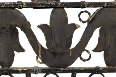 Pair of English Victorian Gothic Iron Gates