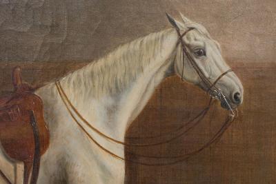 Pair of English Victorian Horse Oil Paintings