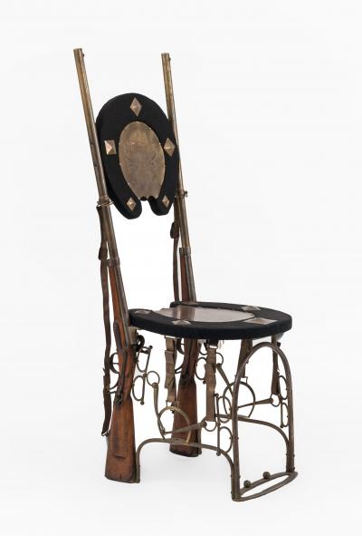 Pair of English Victorian Horseshoe Side Chairs