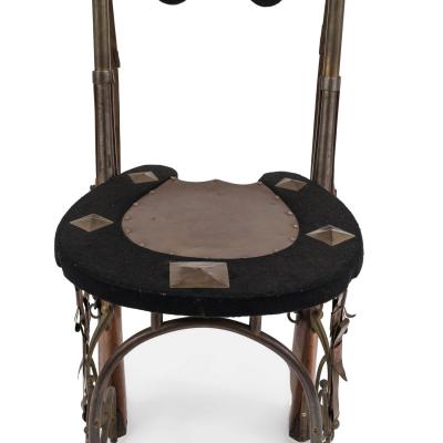 Pair of English Victorian Horseshoe Side Chairs