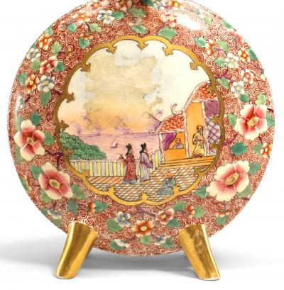 Pair of English Victorian Porcelain Table Lamps