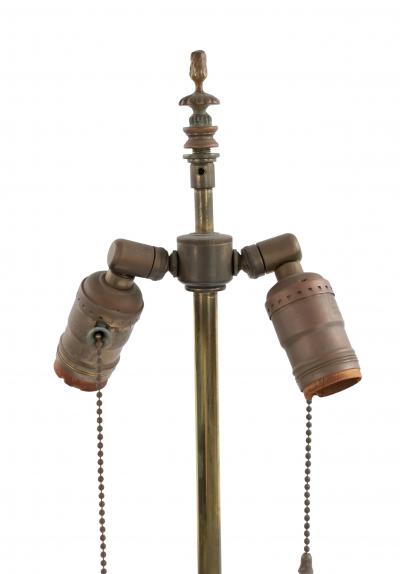 Pair of English Victorian Porcelain Table Lamps