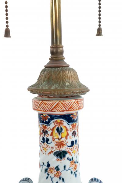 Pair of English Victorian Porcelain Table Lamps