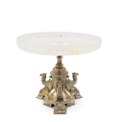 Pair of English Victorian Silver Plated Camel Centerpieces