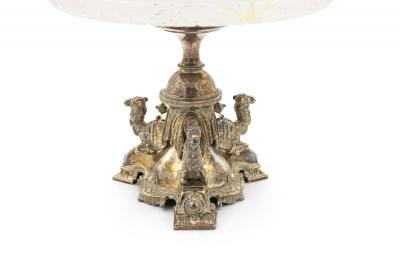 Pair of English Victorian Silver Plated Camel Centerpieces