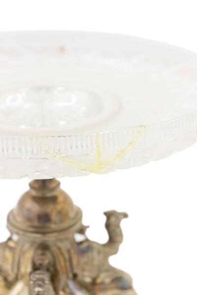 Pair of English Victorian Silver Plated Camel Centerpieces