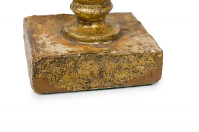 Pair of English Victorian Small Giltwood Table Lamps