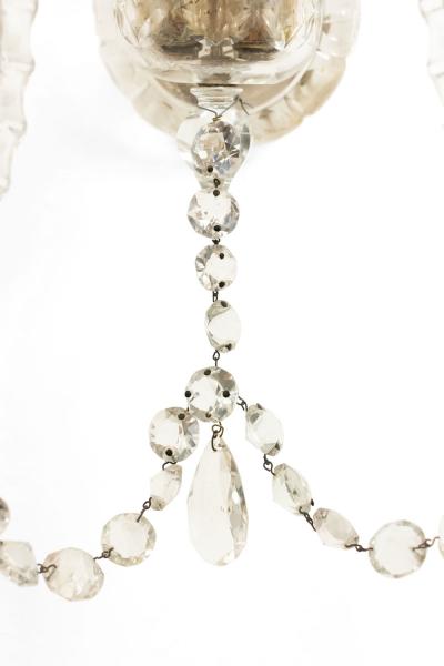 Pair of English Victorian Waterford Crystal Wall Sconces