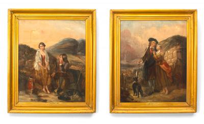 Pair of English Victorian Young Children Portraits