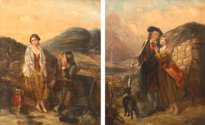 Pair of English Victorian Young Children Portraits