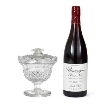 Pair of English engraved and cut glass sweet bowls