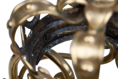 Pair of Enormous Armorial Andirons England Circa 1820