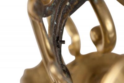 Pair of Enormous Armorial Andirons England Circa 1820