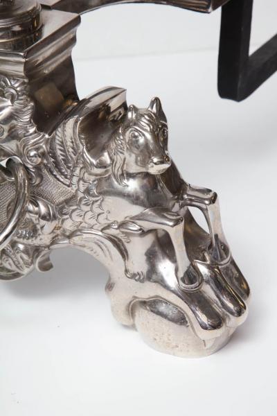 Pair of Enormous Late 19th Century English Vintage Fireplace Andirons