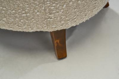 Pair of Enveloping Cabinetmaker Armchairs in Boucl Europe Mid 20th Century