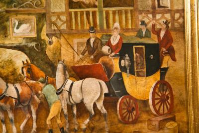 Pair of Equestrian Paintings Signed E R Woods