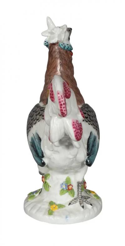 Pair of European Porcelain Roosters