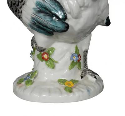 Pair of European Porcelain Roosters