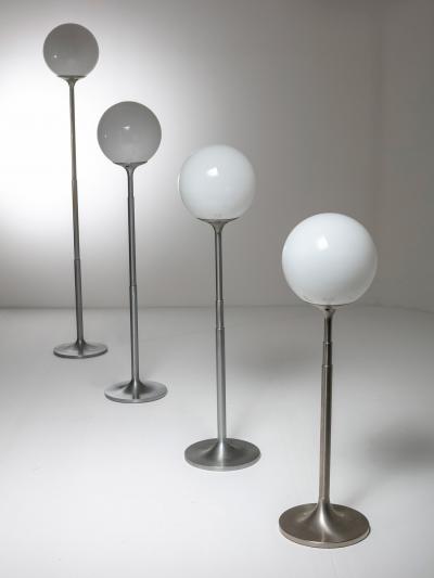 Pair of Extendable Polluce Floor Lamps by Enzo Mari for Artemide