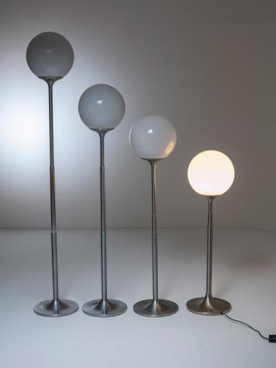 Pair of Extendable Polluce Floor Lamps by Enzo Mari for Artemide