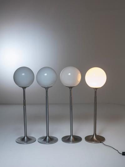 Pair of Extendable Polluce Floor Lamps by Enzo Mari for Artemide