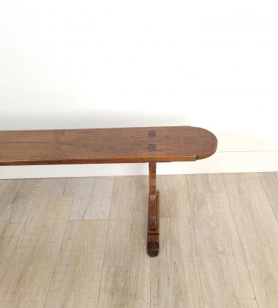 Pair of Farmhouse Benches with Italian Details circa 1830