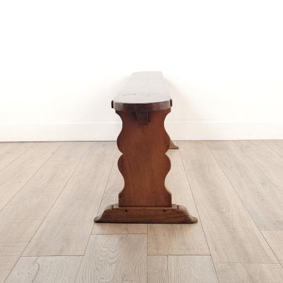 Pair of Farmhouse Benches with Italian Details circa 1830