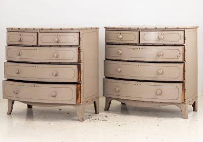 Pair of Faux Bamaboo Chests oF Drawers French 19th Century