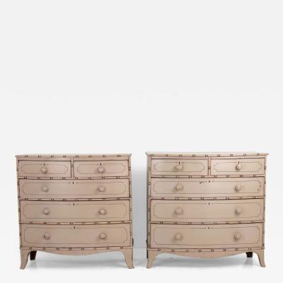 Pair of Faux Bamaboo Chests oF Drawers French 19th Century